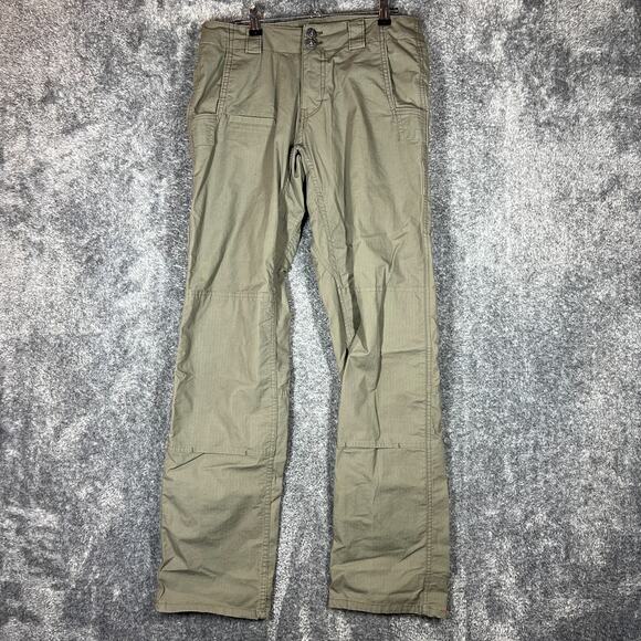 Dovetail Workwear Day Construct Pants Womens 8/34 Green Cargo Double Knee Light - Picture 1 of 10